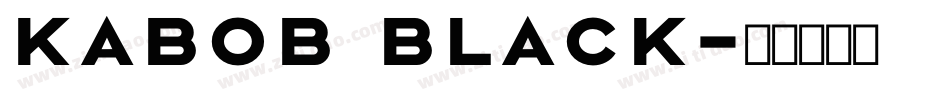 Kabob Black字体转换